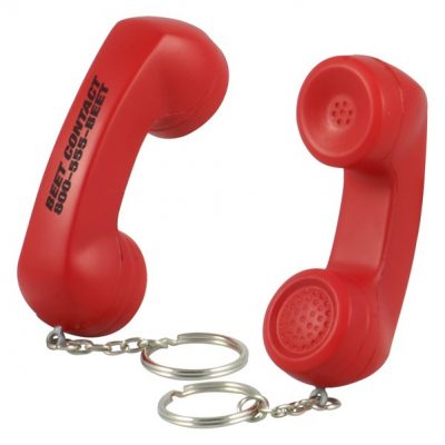 Telephone Receiver Stress Reliever Key Chain-1