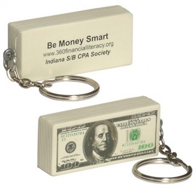 $100 Bill Stress Reliever Key Chain-1
