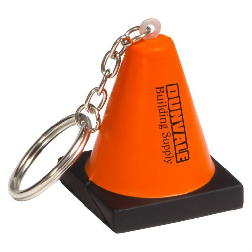 Construction Cone Stress Reliever Key Chain-1