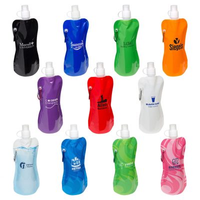 Flex Foldable 16 oz Water Bottle with Carabiner-1