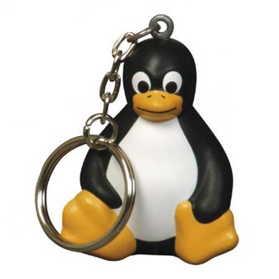 Sitting Penguin Stress Reliever Key Chain-1