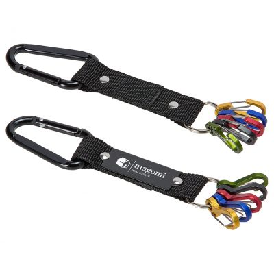 Aluminum Carabiner Strap with Color-Code Key Clips-1
