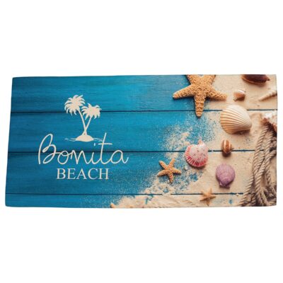 Boardwalk 30" x 60" Microfiber Beach Blanket/Towel- Full-Color-1
