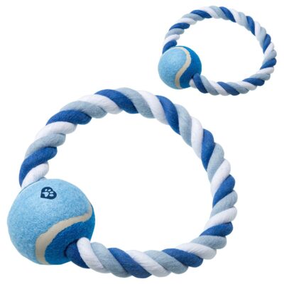 Circlet Rope Ring & Ball Pet Toy-1