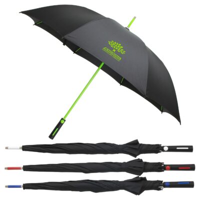 Parkside Auto-Open Umbrella with Contrasting Color Frame-1