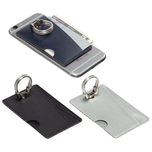 Aspen Phone Wallet with Finger Ring + Car Vent Mount-2