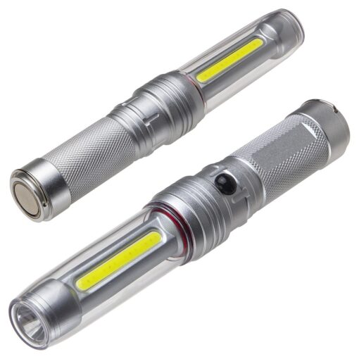 Baton COB + LED Flashlight with Magnetic Base-2