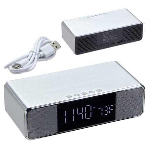 Mystic Alarm Clock with Wireless Speaker & Wireless Charger-2