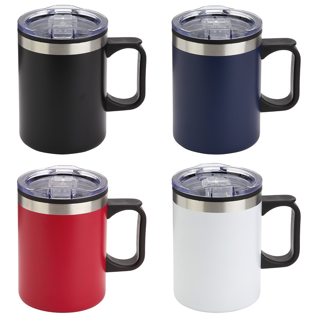 22Oz 2Pack Stainless Steel Insulated Coffee Mugs with Handle, Double Wall  Stainl