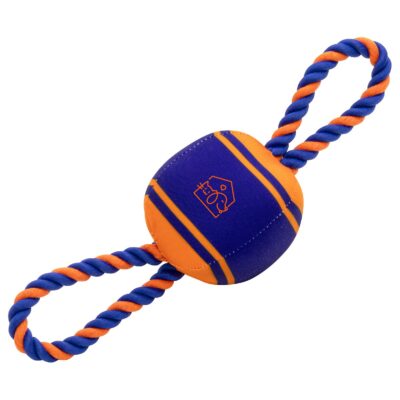 Tug 'N Play Ball & Rope Dog Toy-1
