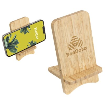 FSC® Bamboo Wireless Charger Portable Phone Stand-1