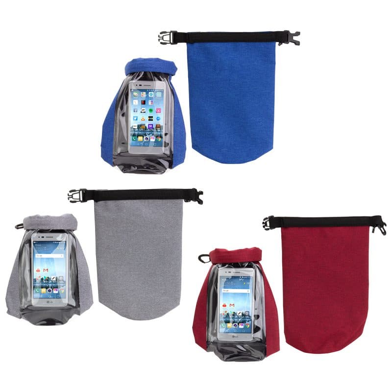 2-Liter Waterproof Gear Bag with Touch-Thru Phone Pocket - 1