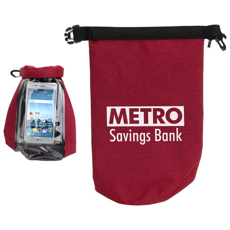 2-Liter Waterproof Gear Bag with Touch-Thru Phone Pocket - 6