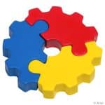 3 Piece Gear Puzzle Set Stress Reliever - 1