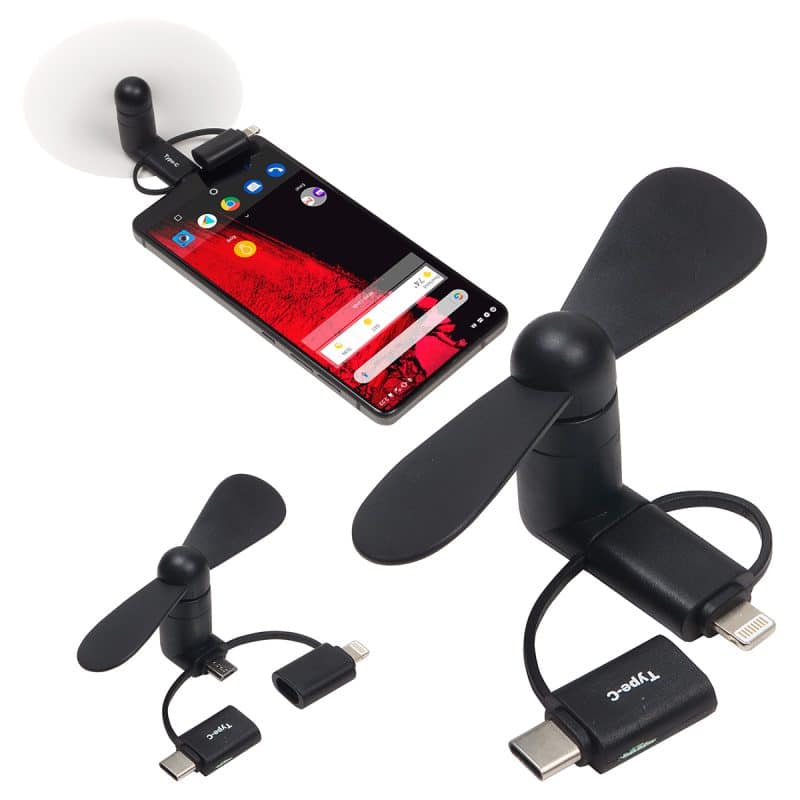 3-in-1 Mini Phone Fan - 3