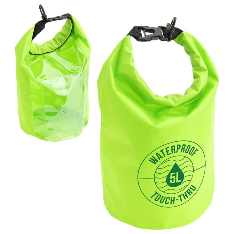 5-Liter Waterproof Gear Bag With Touch-Thru Pouch - 6