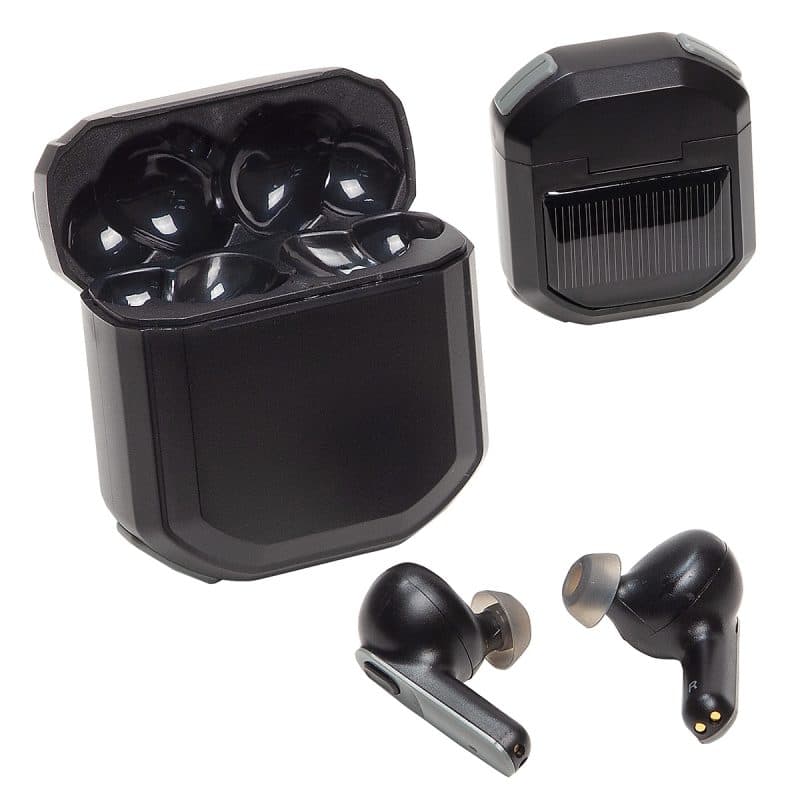 Allegro TWS Earbuds with Solar Powered Charging Case - 1