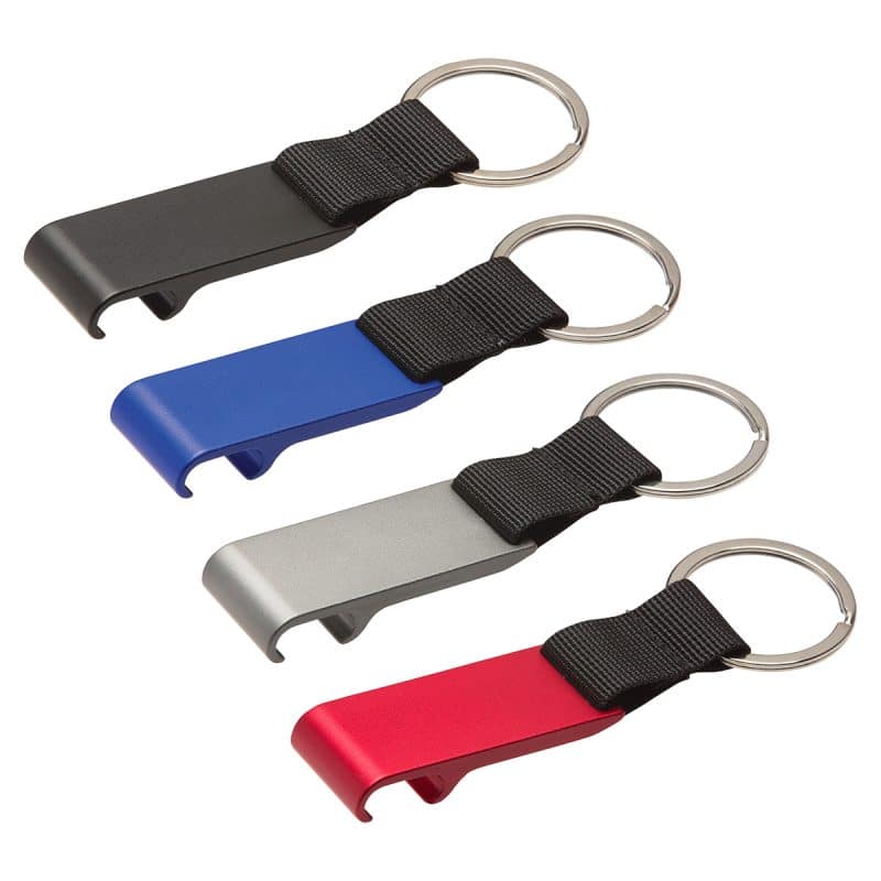 Aluminum Bottle Opener with Key Ring - 1