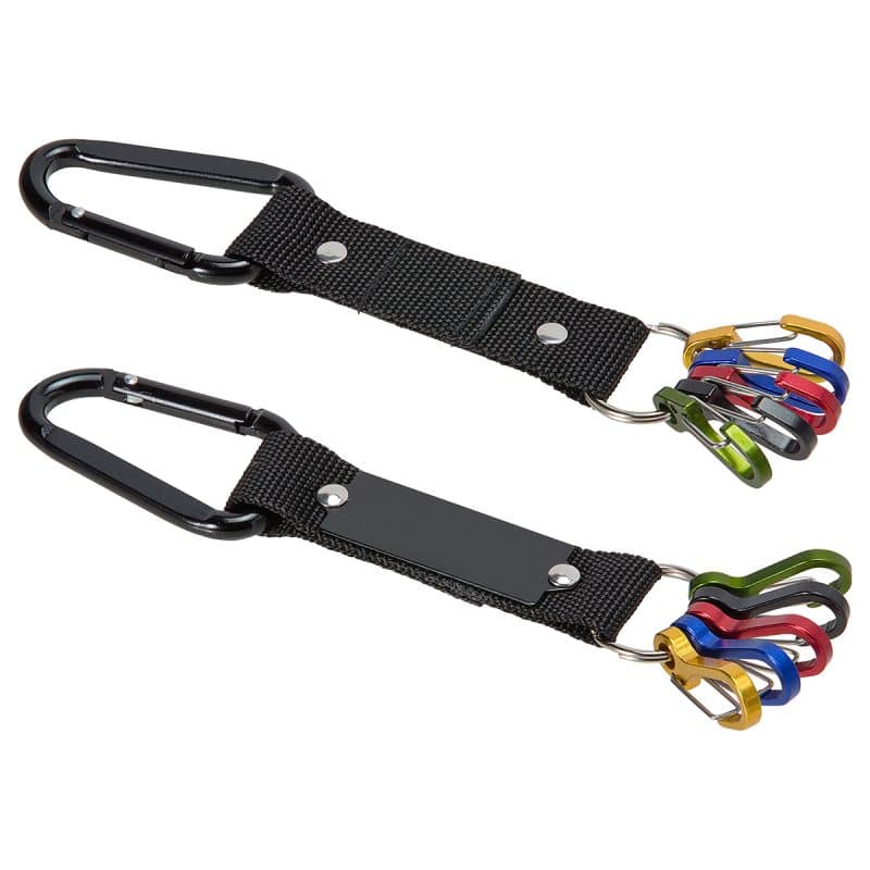 Aluminum Carabiner Strap with Color-Code Key Clips - 1