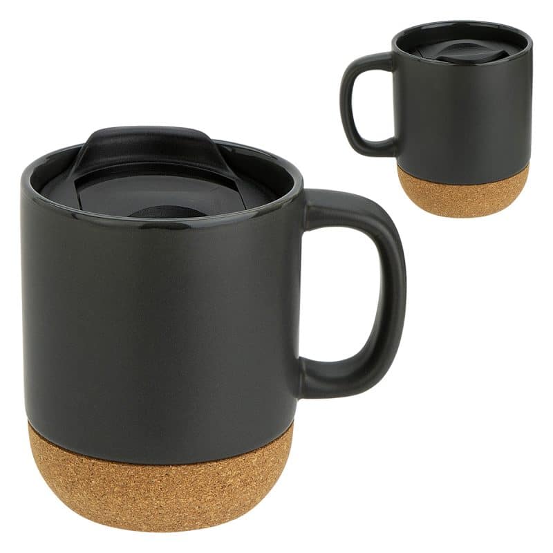 Balsamo 12 oz Ceramic Mug with Cork Base - 7