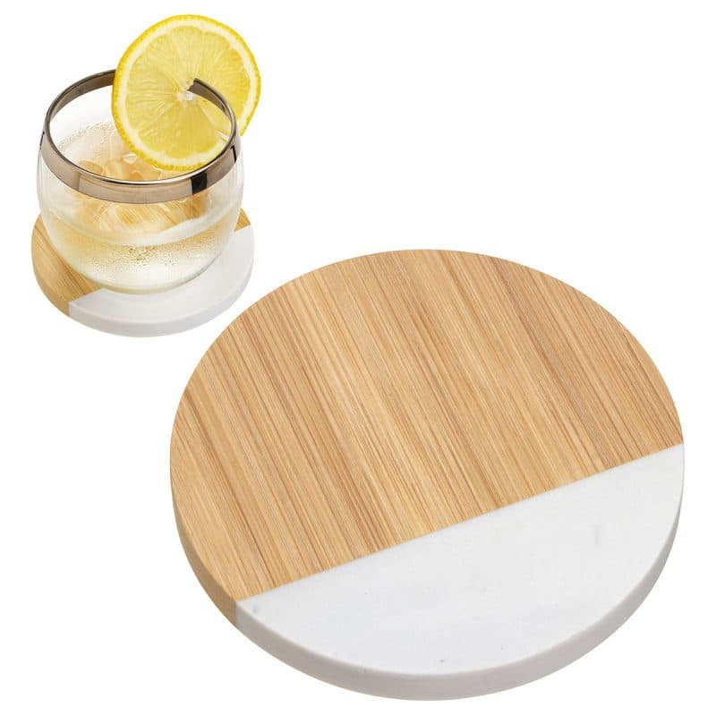 Bamboo/Marble Combo Coaster - 1