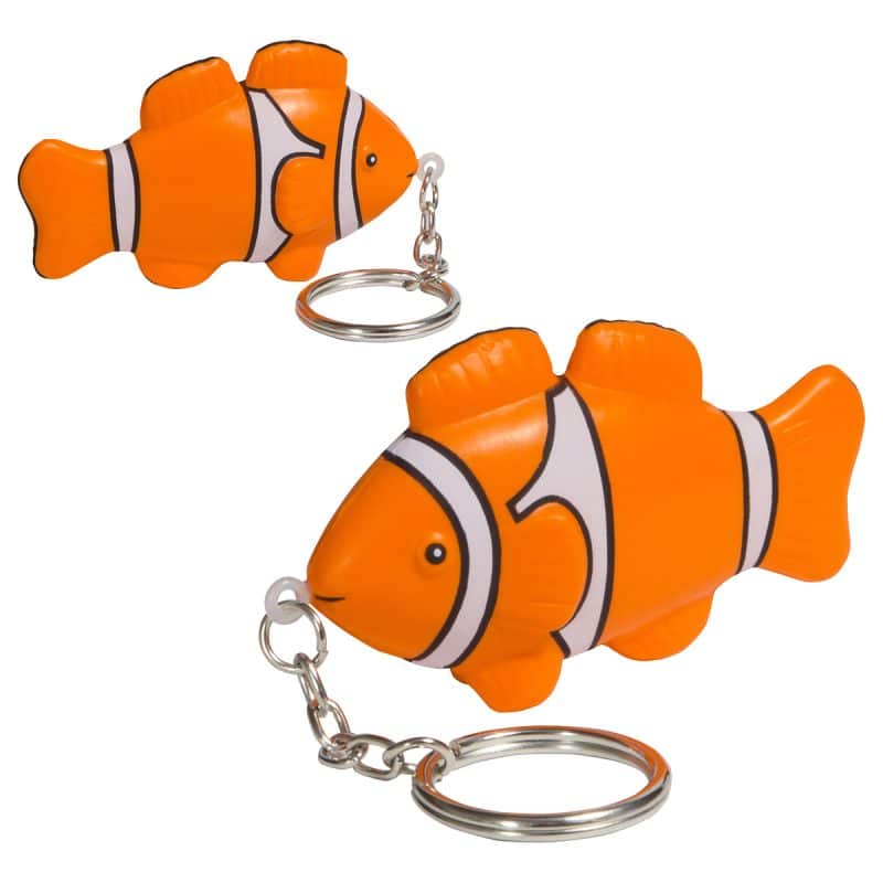 Clown Fish Stress Reliever Key Chain - 1
