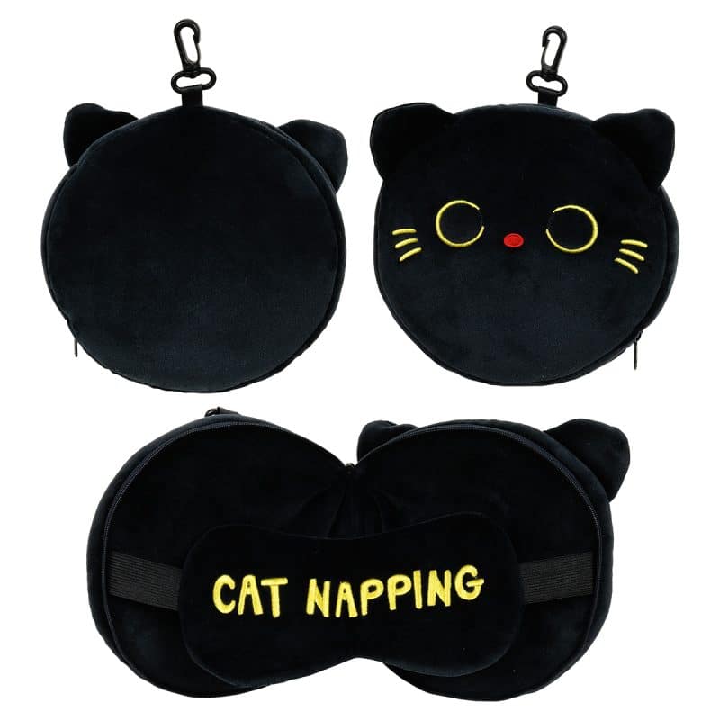 Comfort Pals™ Cat 2-in-1 Pillow Sleep Mask - 1