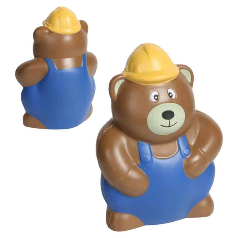 Construction Worker Bear Stress Reliever - 1
