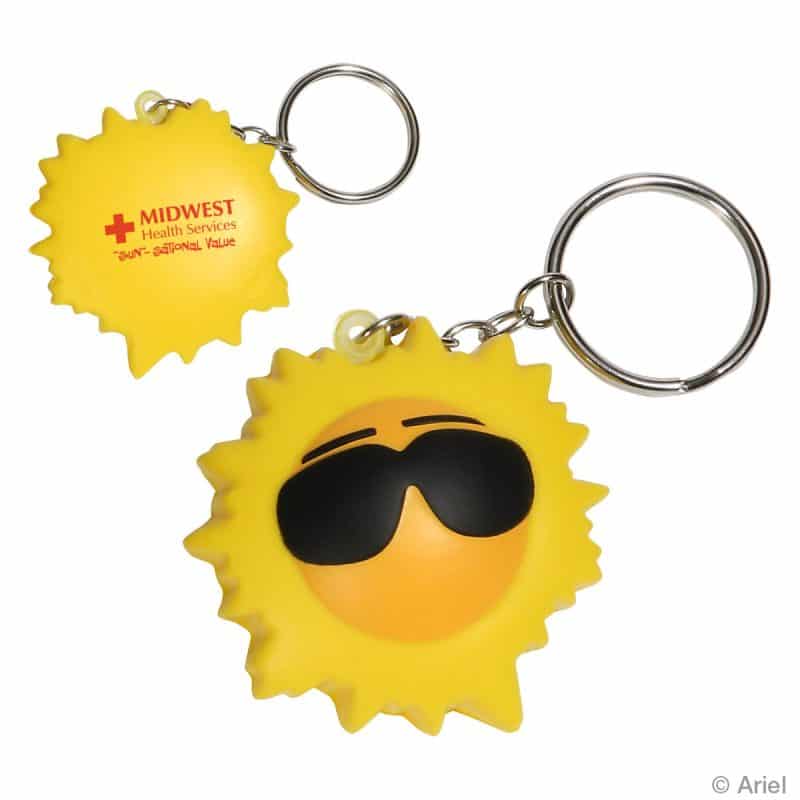 Cool Sun Stress Reliever Key Chain - 2