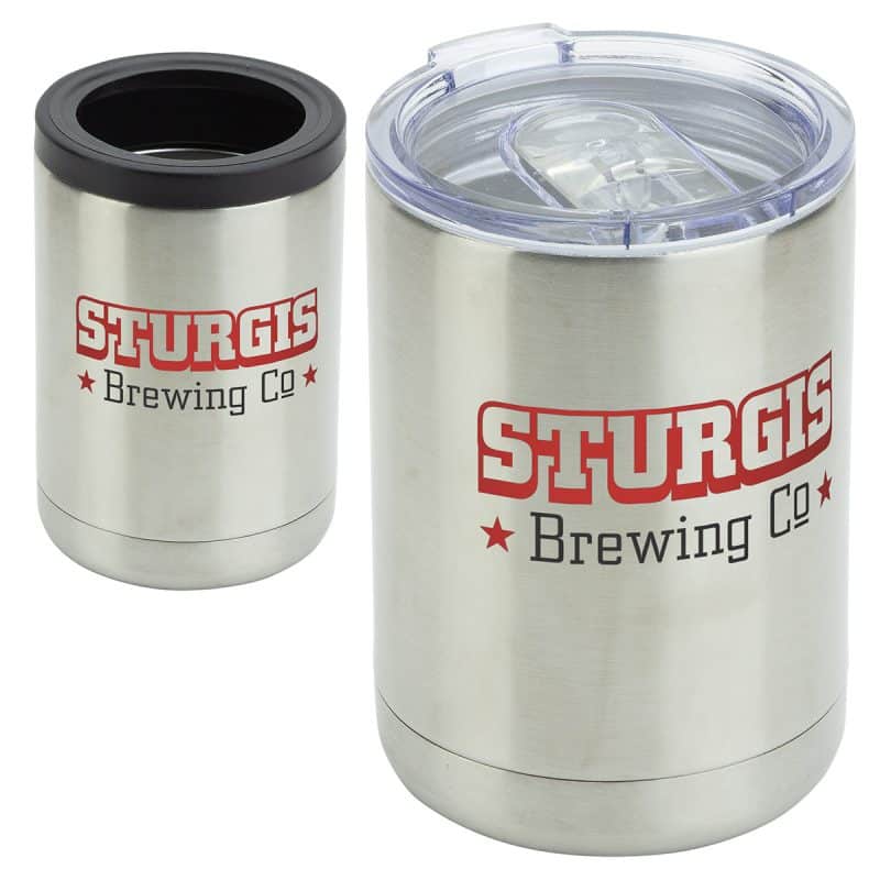 Coventry 12 oz Vacuum Insulated Stainless Steel Tumbler + Can Cooler - 8