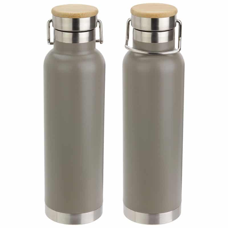 Cusano 22 oz Vacuum Insulated Stainless Steel Bottle with Bamboo Cap - 7