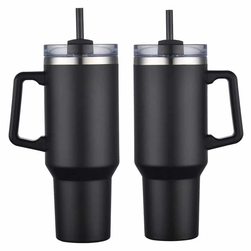 Genoa 40 oz Vacuum Insulated Travel Mug with Straw - 5