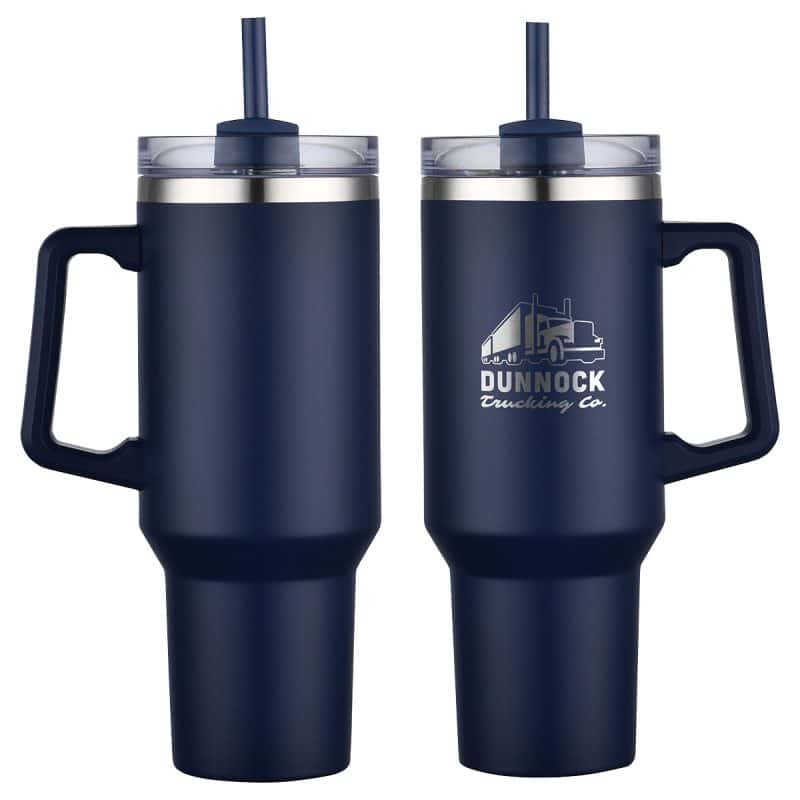 Genoa 40 oz Vacuum Insulated Travel Mug with Straw - 8