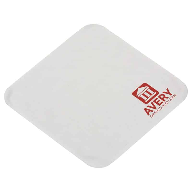 Heavyweight 6" x 6" Draw Twist Microfiber Cleaning Cloth- 1-Color - 4