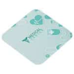 Heavyweight 6" x 6" Draw Twist Microfiber Cleaning Cloth- Full-Color