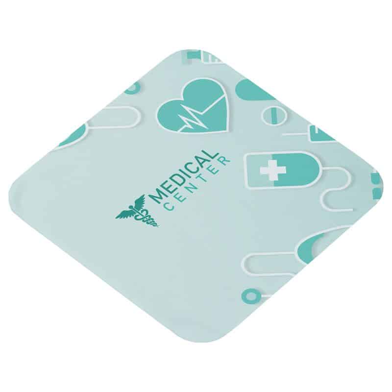 Heavyweight 6" x 6" Draw Twist Microfiber Cleaning Cloth- Full-Color - 2