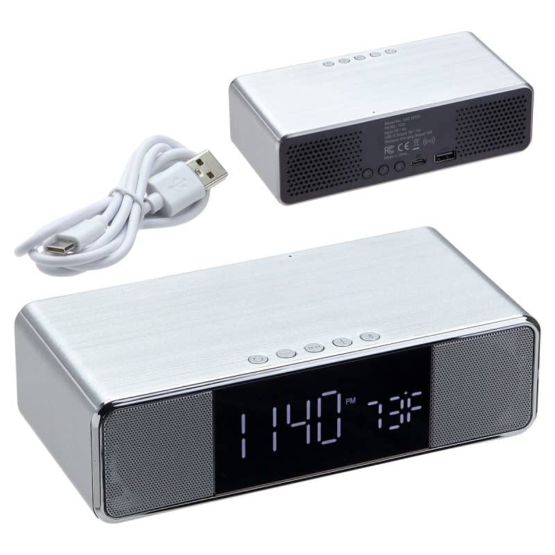 Mystic Alarm Clock with Wireless Speaker & Wireless Charger - 1
