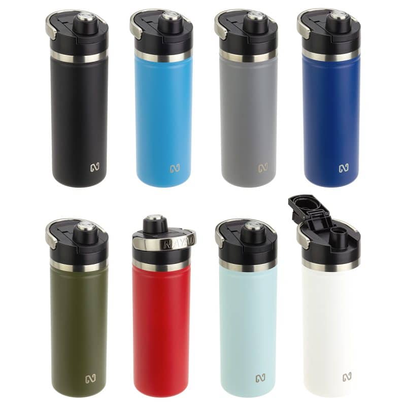 NAYAD® Traveler 18 oz Stainless Double-wall Bottle with Twist-Top Spout - 1