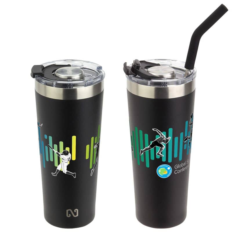 NAYAD® Trouper 22 oz Stainless Double-wall Tumbler with Straw - 2