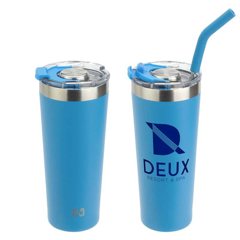 NAYAD® Trouper 22 oz Stainless Double-wall Tumbler with Straw - 4