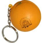 Orange Stress Reliever Key Chain - 1