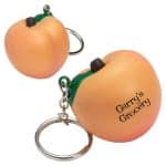 Peach Stress Reliever Key Chain - 2