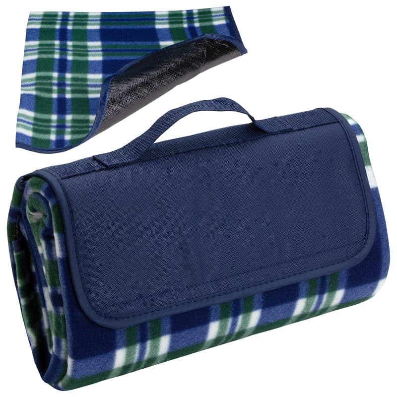 Plaid Barrel Fleece Picnic Blanket - 7