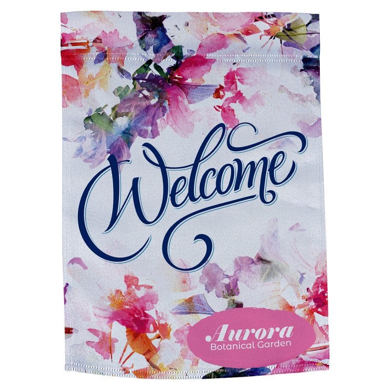 Polyester Poplin Garden Flag 17" x 12" 220GSM-Full Color on one side - 2