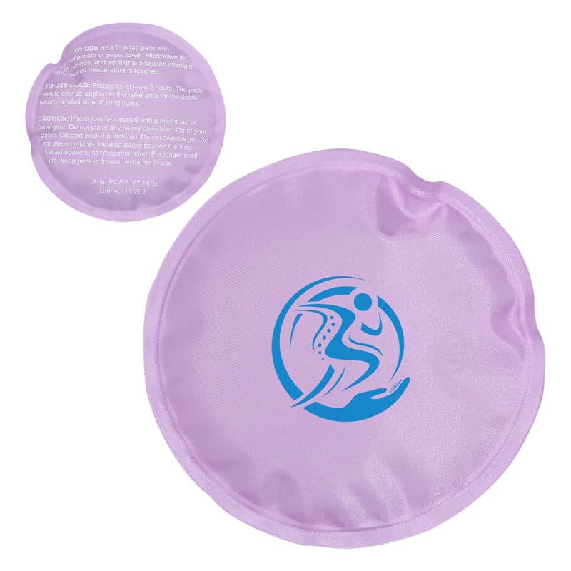 Round Nylon-Covered Hot/Cold Pack - 6