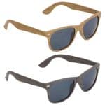 Sebring UV400 Wood Grain Sunglasses - 1