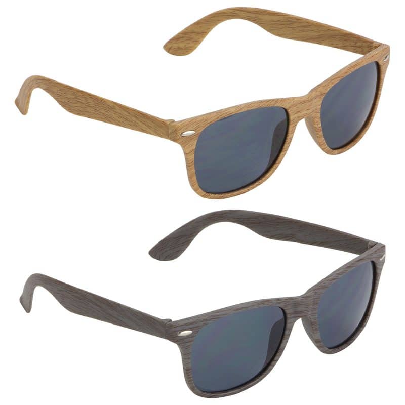 Sebring UV400 Wood Grain Sunglasses - 1