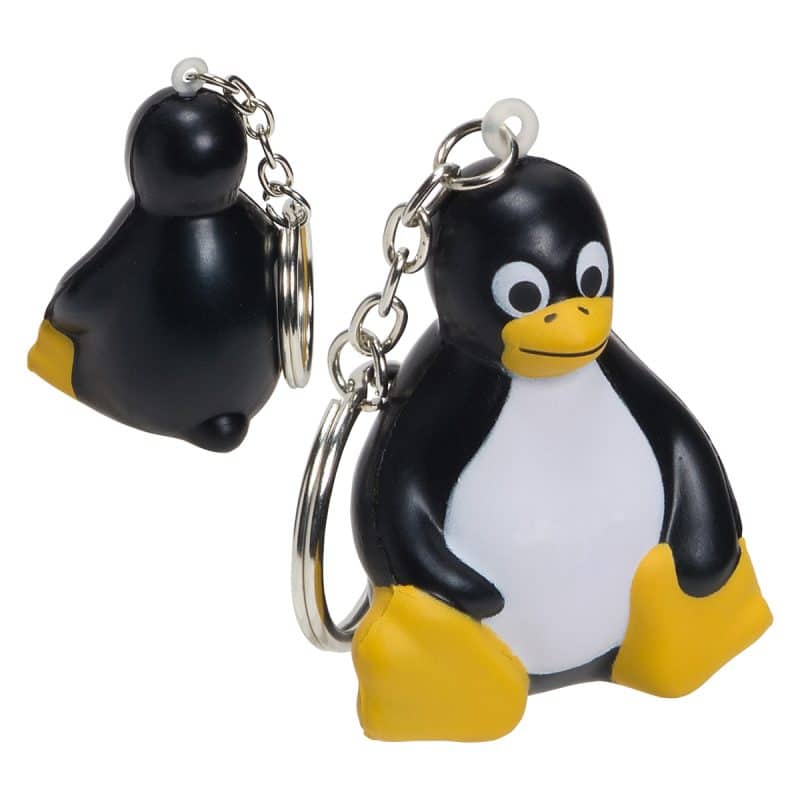 Sitting Penguin Stress Reliever Key Chain - 1