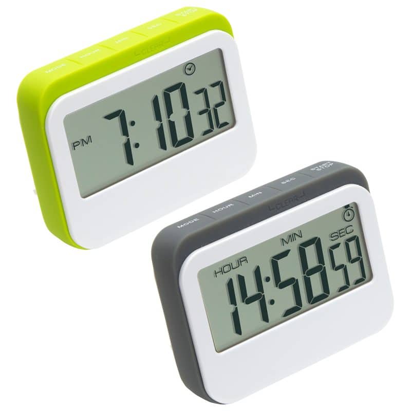 Soft Touch Widescreen Kitchen Timer/Clock - 1