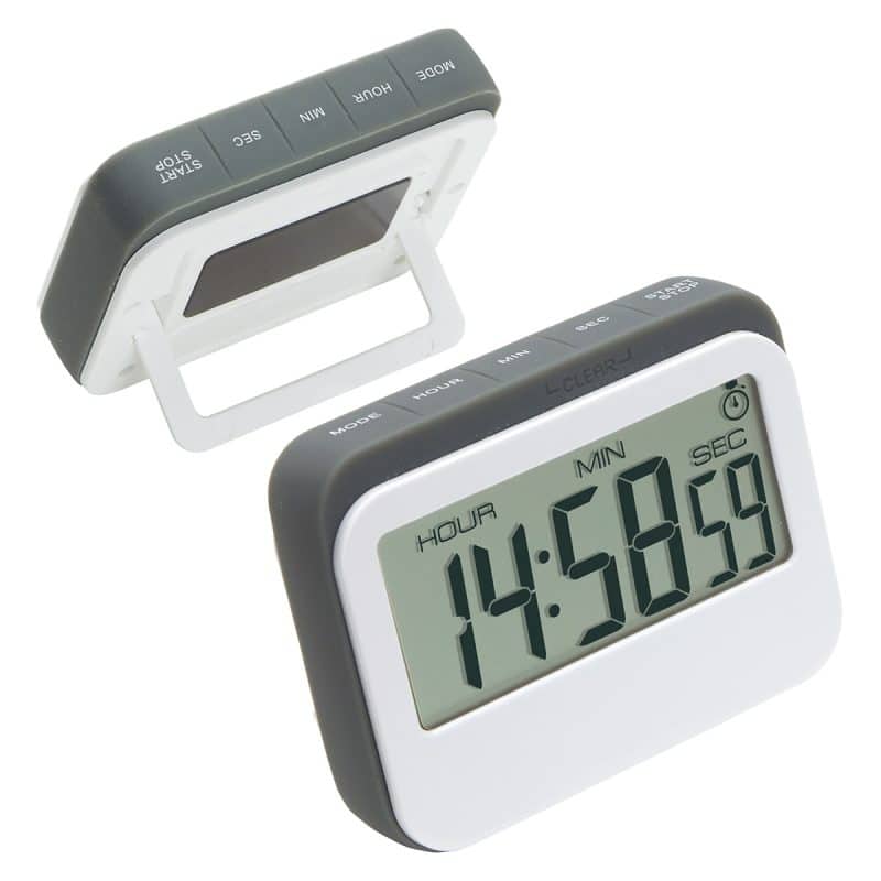Soft Touch Widescreen Kitchen Timer/Clock - 5